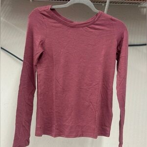 PACT Women’s Luxe Stretch Jersey Slim Long Sleeve Mauve Size XS